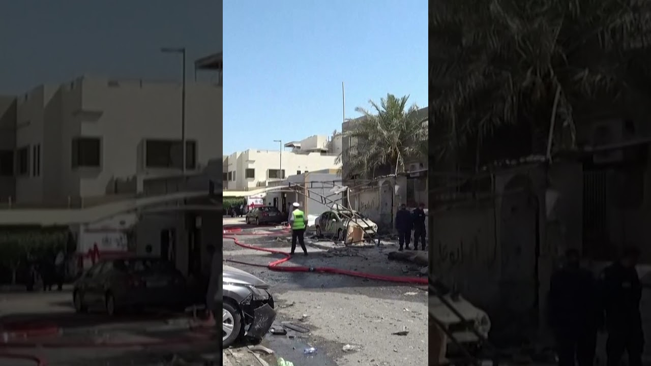 Iran Strikes US Military Base in Bahrain, Leaving Streets in Ruins #shorts
