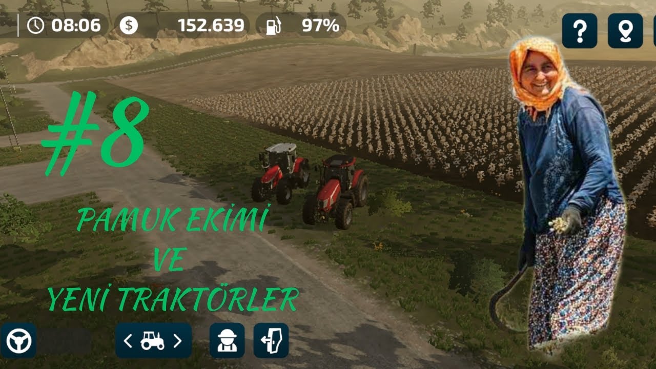 PAMUK EKİMİ VE 600 BİN DOLAR SATIŞ FARMİNG SİMÜLATÖR 23 #7 #farming