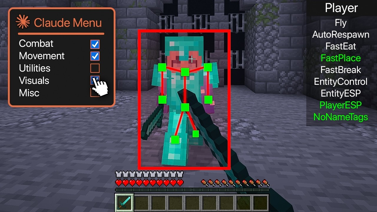 Can AI Make Minecraft Hacks? (Client)