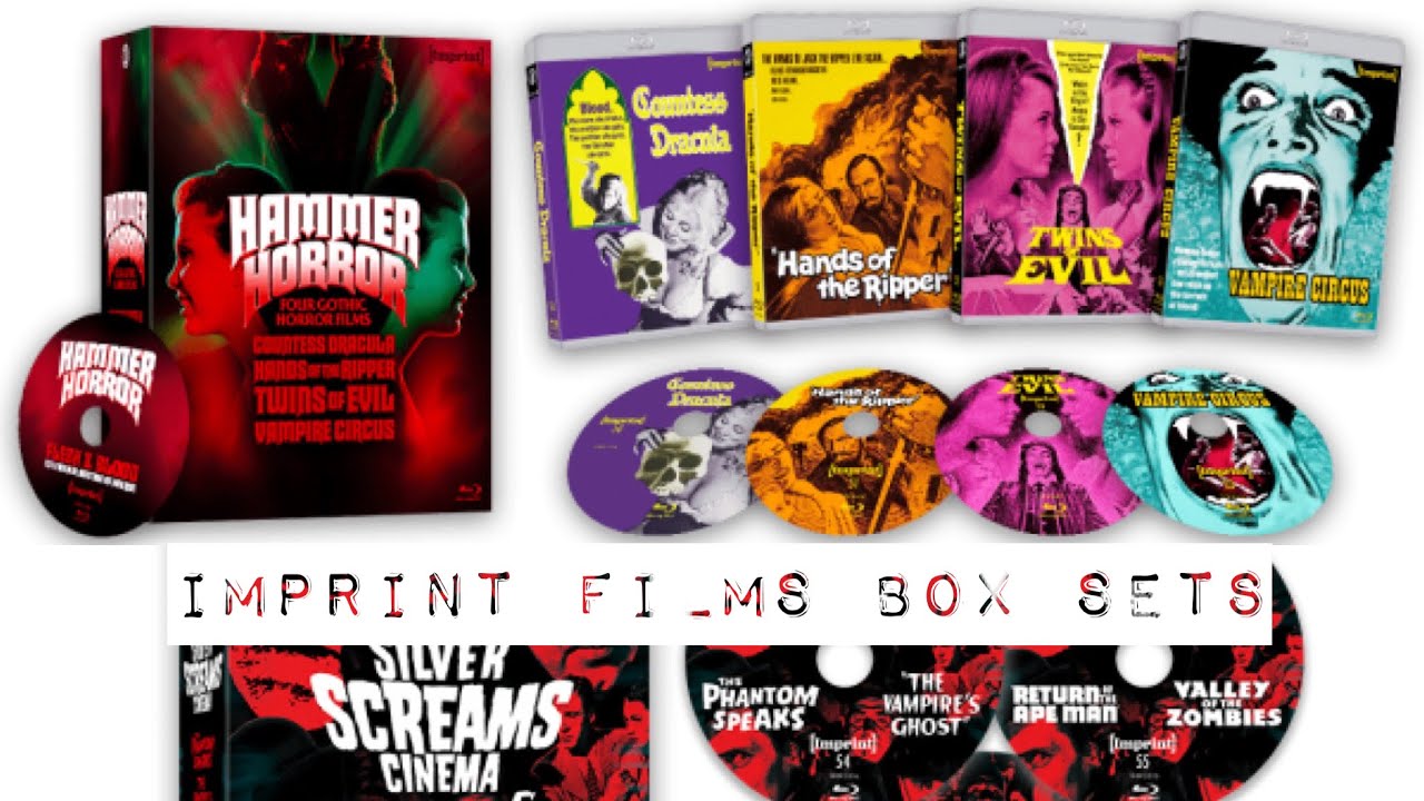 Hammer and Classic Horror Blu-ray Box Sets from Imprint Films!