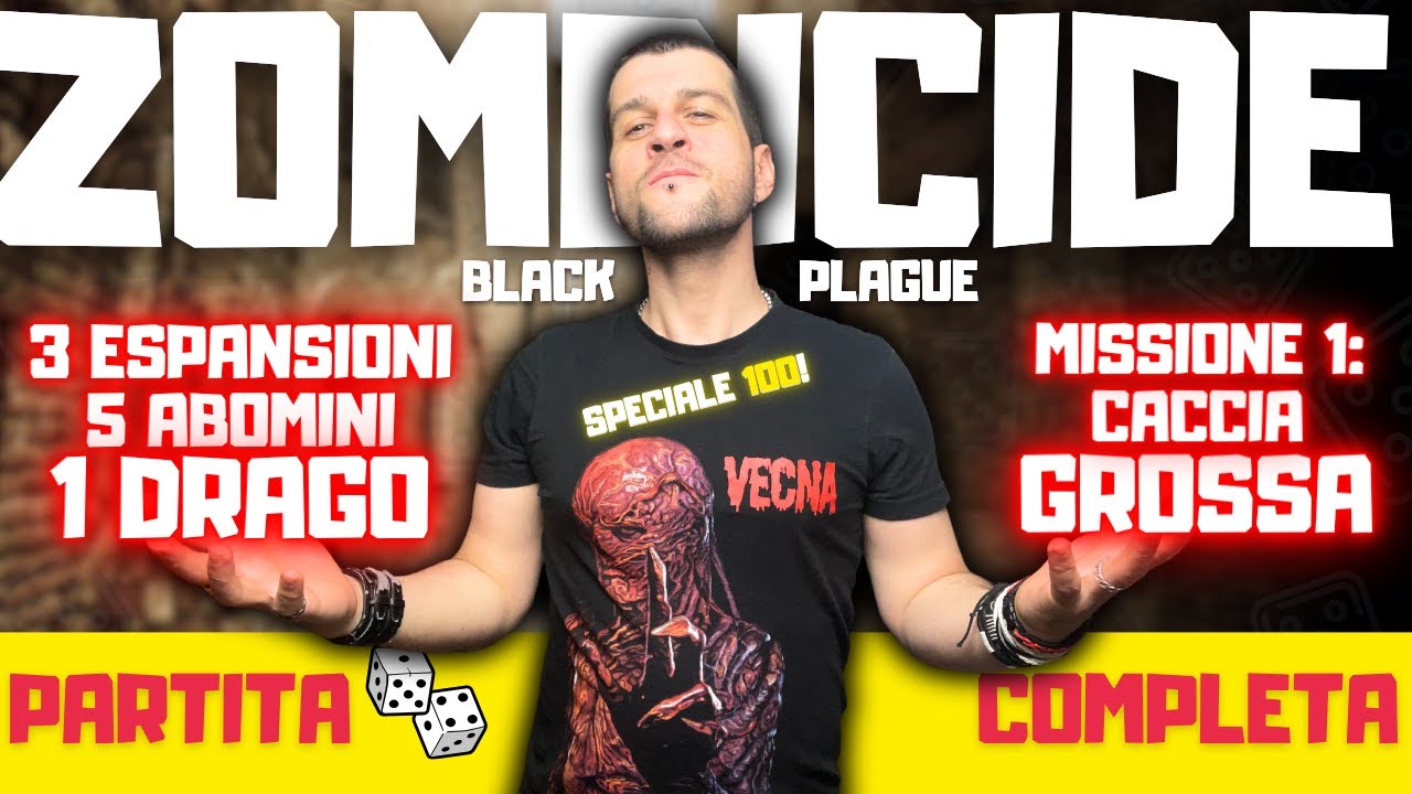 Gameplay ITA - 5 Abomini 3 Espansioni 1 Drago su Zombicide Black Plague!