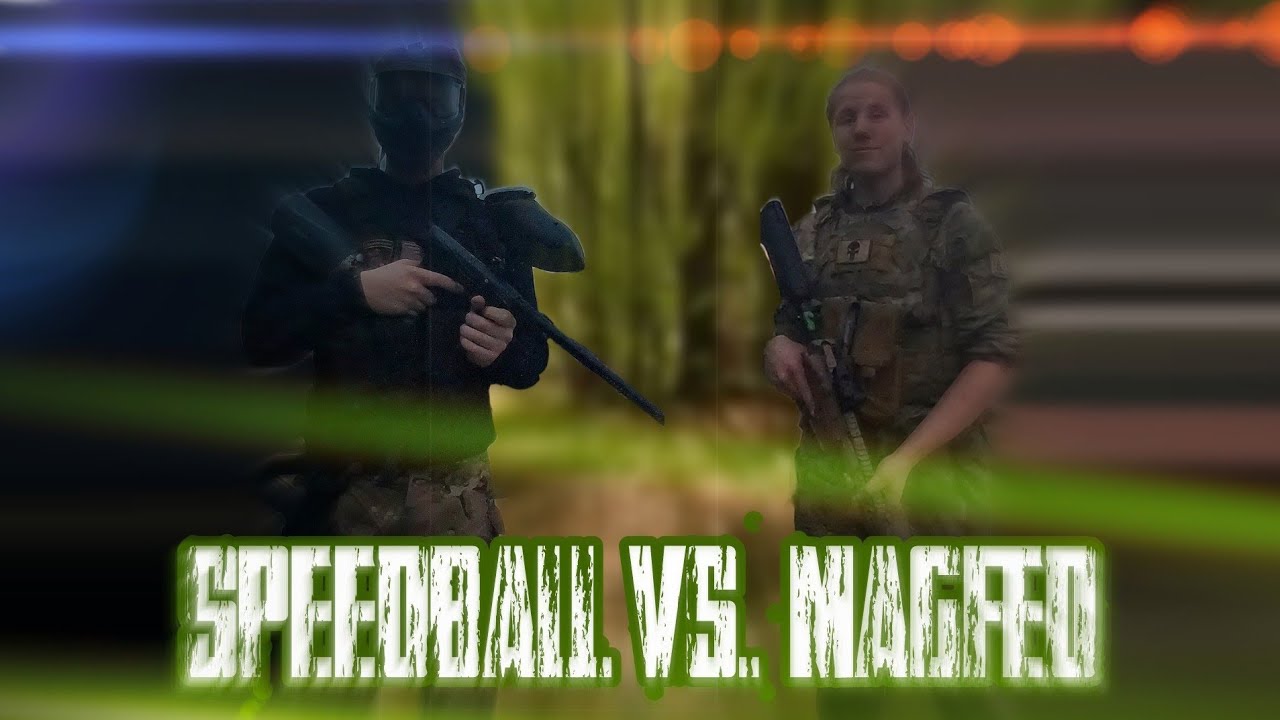 Magfed Vs. Speedball - Backyard Paintball