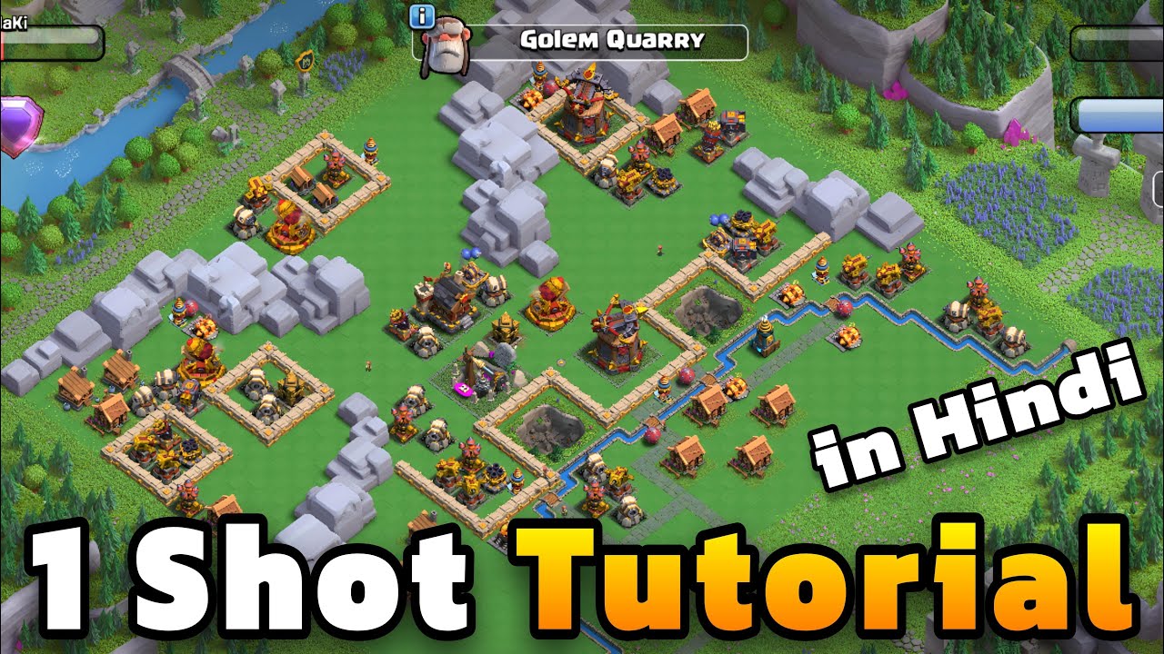 How To One Shot Golem Quarry In Clan Capital