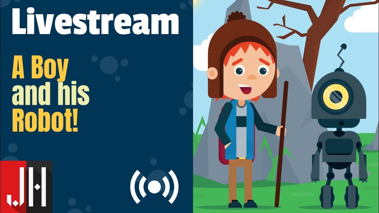A Boy and His Robot - Vector Art Livestream