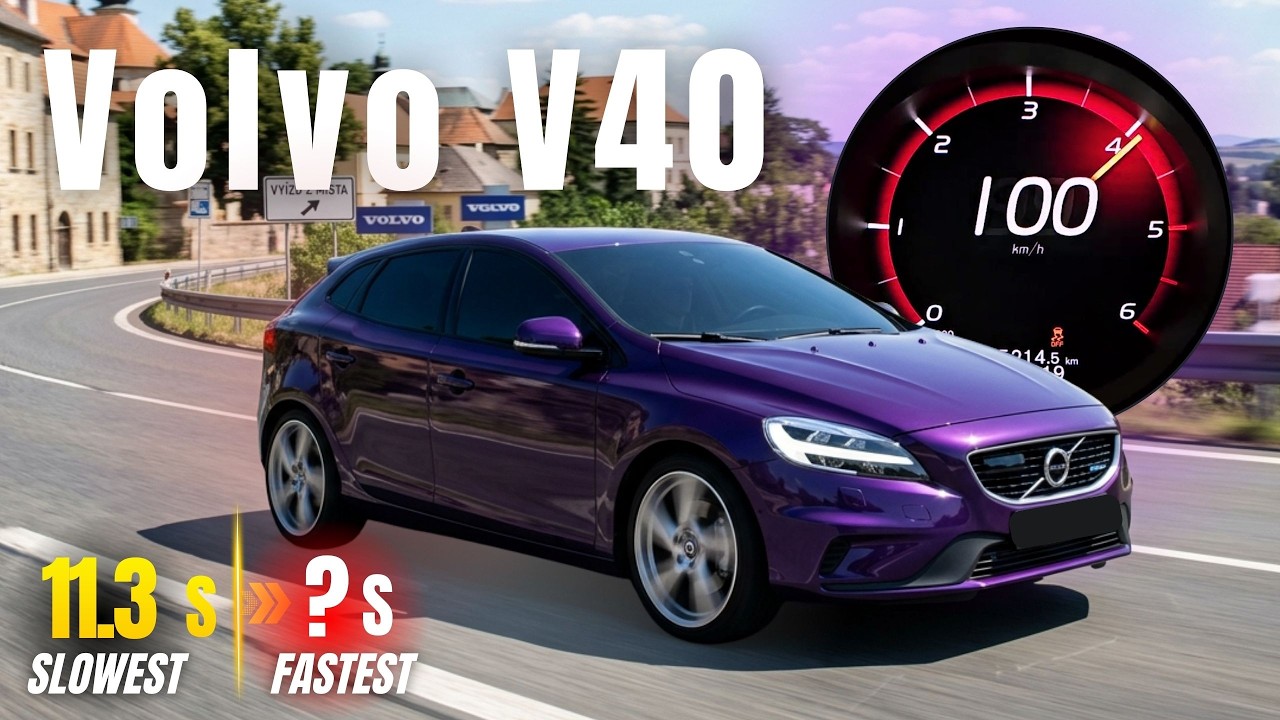 Volvo V40 0-100 km/h. Acceleration Battle. 1.5 to 2.5 | Which Engine Is The FASTEST?
