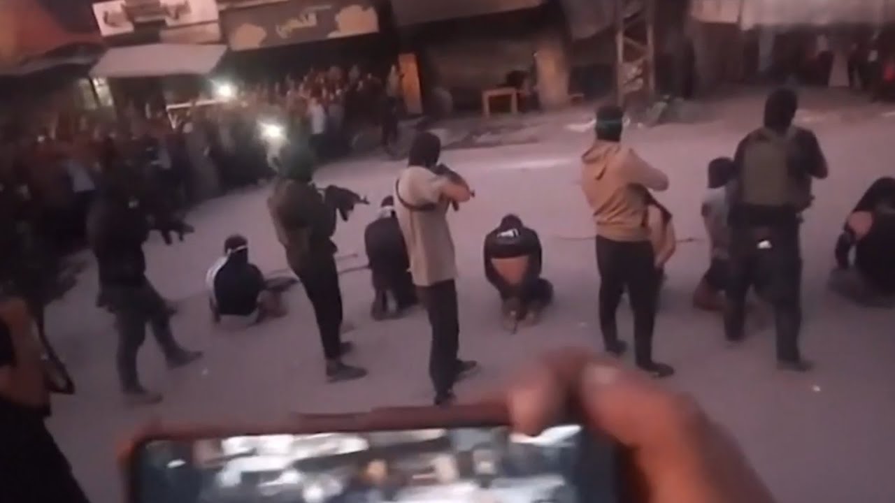 ‘Disgusting’: Hamas gunmen carry out public executions