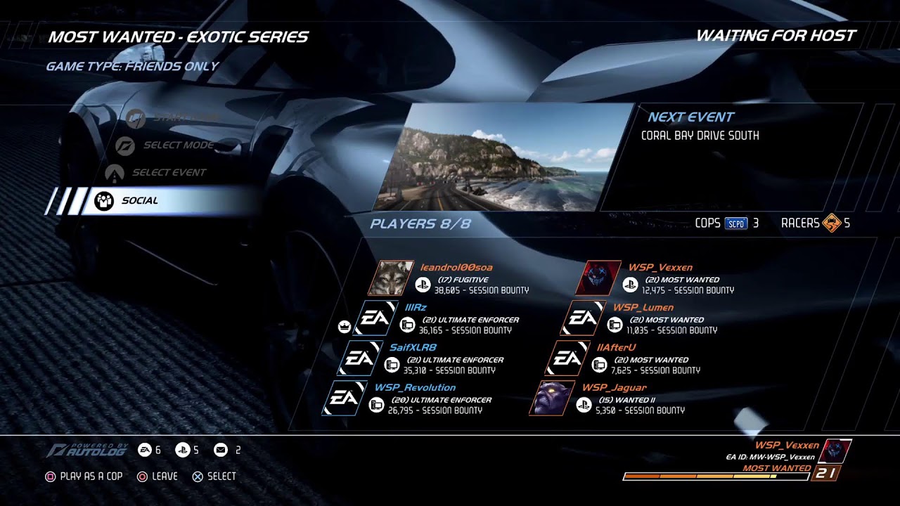 NFS Hot Pursuit Remastered Live |WSP|