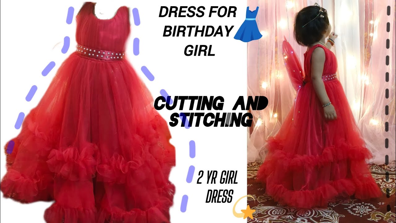 Princess frock dress cutting and stitching vedio ll 2 yr baby dress #trending #viral #explore #dress