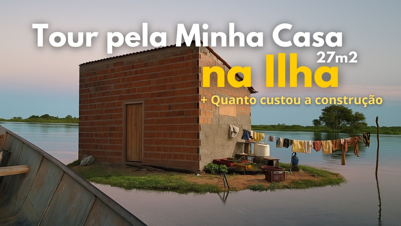 Tour pela minha casa de 2 cômodos na Ilha
