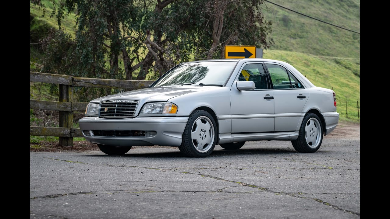 Mercedes C43 AMG 1998 года выпуска - продается без резервной цены на CarsandBids.com, с видеороли...