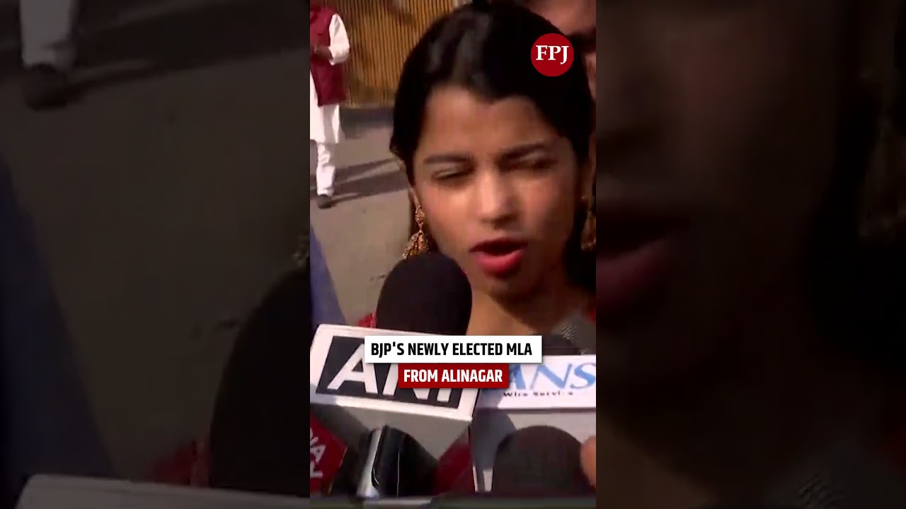 Nowo wybrany poseł BJP z okręgu Alinagar, piosenkarka ludowa Maithili Thakur po zwycięstwie