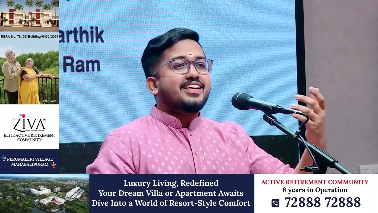 Sai Vignesh Live | Navarathri Naadha Vaibhavam 2025 | ZIVA Elite Active Retirement Community