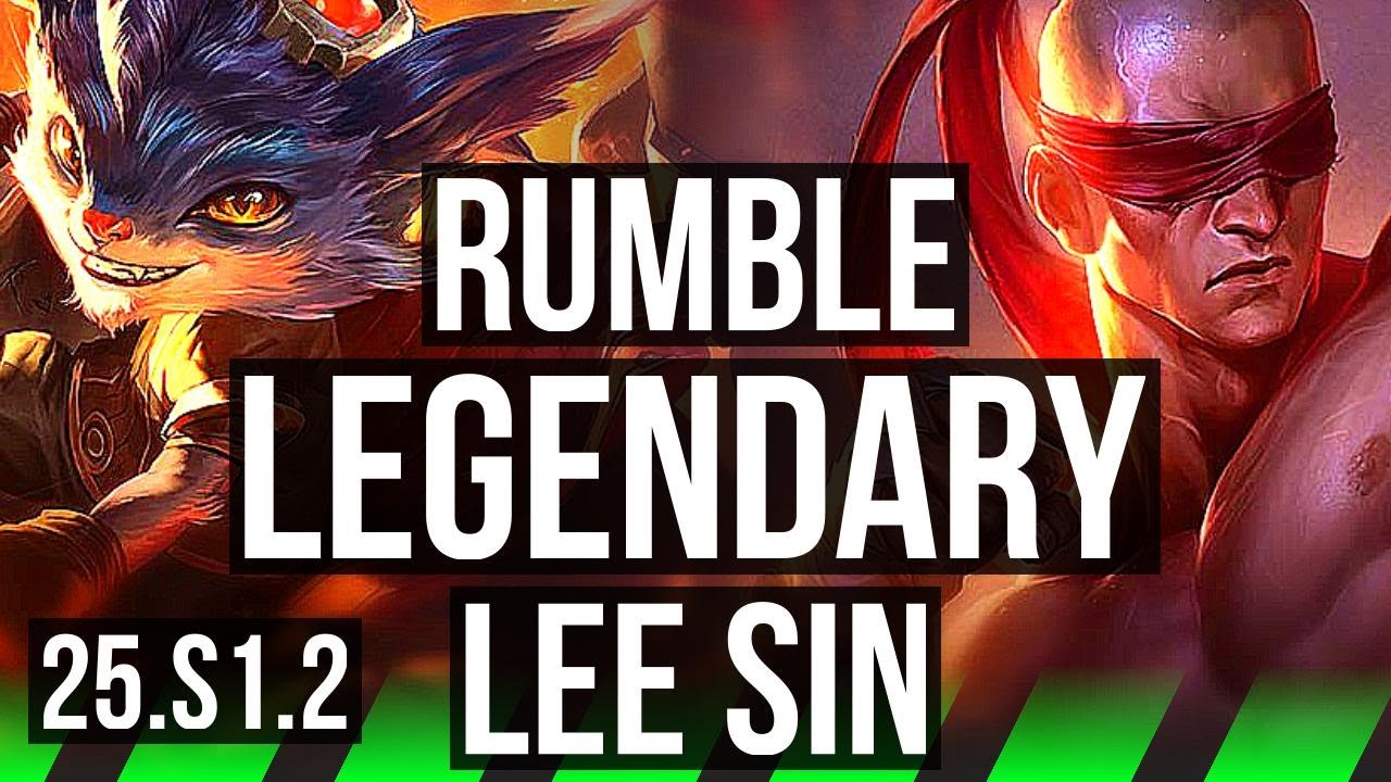 RUMBLE vs LEE SIN (JGL) | Legendary | NA Grandmaster | 25.S1.2