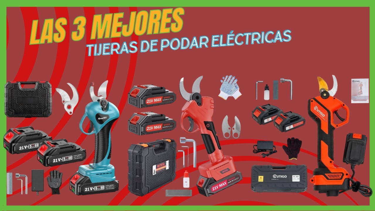 😮 Las 3 Mejores TIJERAS de PODAR a BATERÍA de Amazon 2025 ✅ Podadora Eléctrica