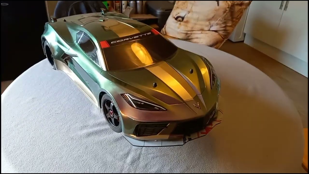 Arrma Infraction V2,  #Corvette C8 body finally done 😁