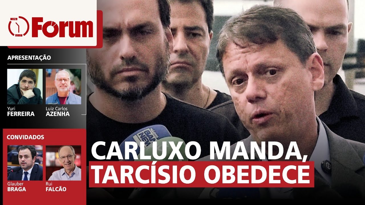 Depois de ameaça de Flávio Bolsonaro, Tarcísio se humilha diante de Carluxo | 30.01.26