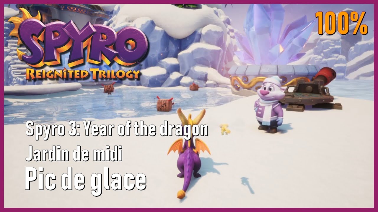 Spyro 3: Year of the dragon - Jardin de midi - Pic de glace