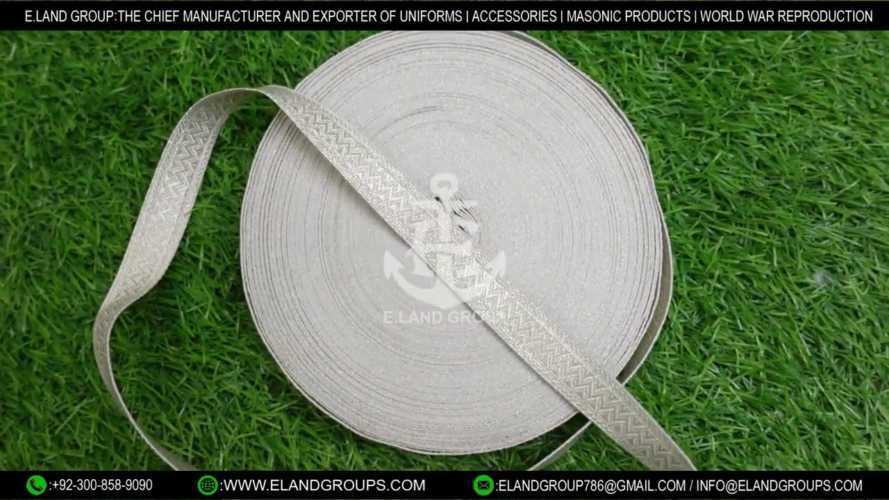 Military Silver Braid, Silver Mylar Braid, Uniform Braid Trim Silver, Mylar Silver Braid Trim