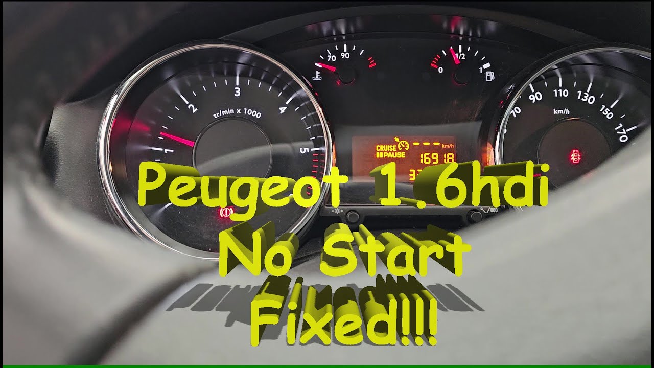 Peugeot 1 6hdi crank no start pt2, The repair