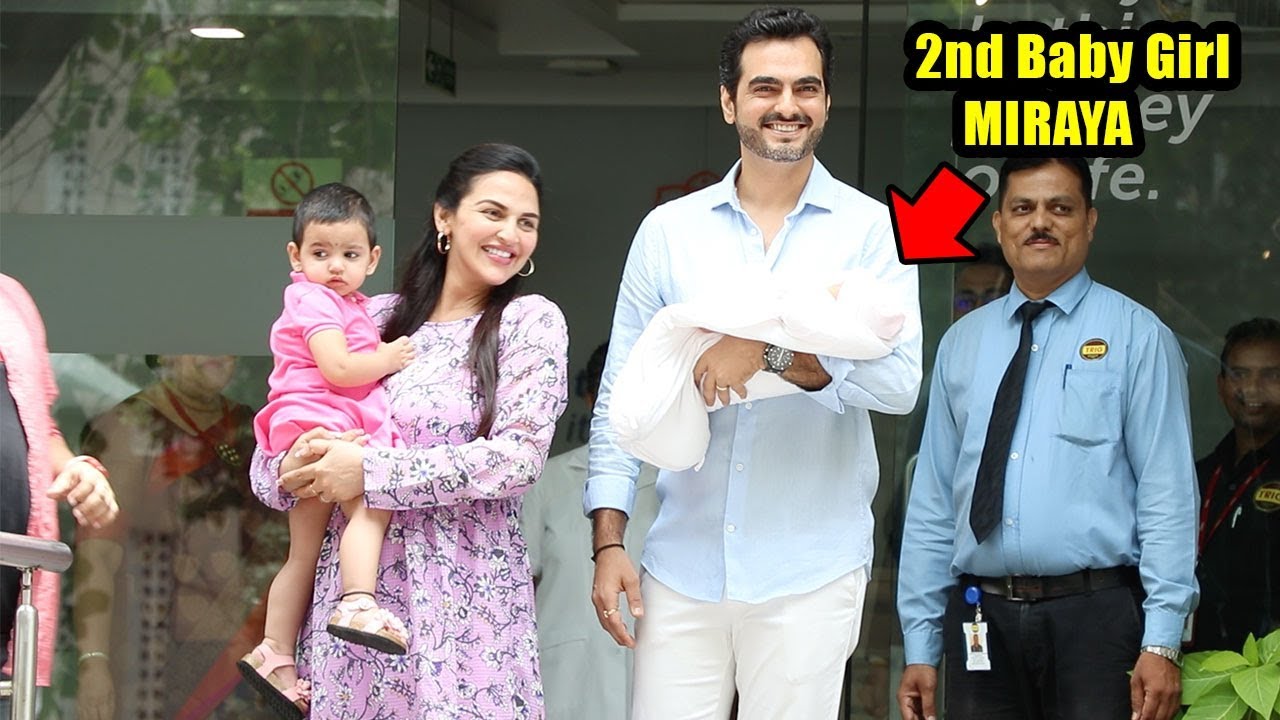 Watch Esha Deol's Second Baby Girl Miraya's F!RST Visuals Outside Hospital Wid Hubby Bharat Takhtani