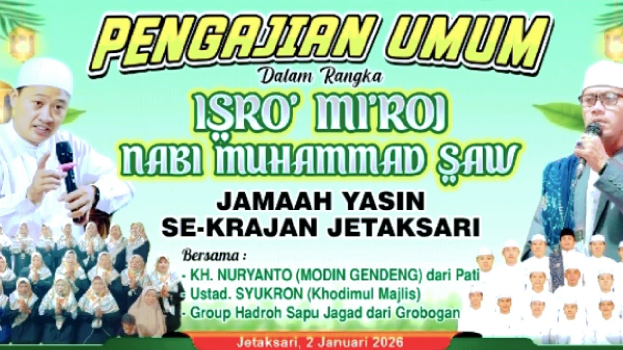 🔴 Jetaksari Pulokulon Ngaji & Sholawat Kh Ahmad Nuryanto Pati Mbah Moden Gendeng Hadroh Sapu Jagat
