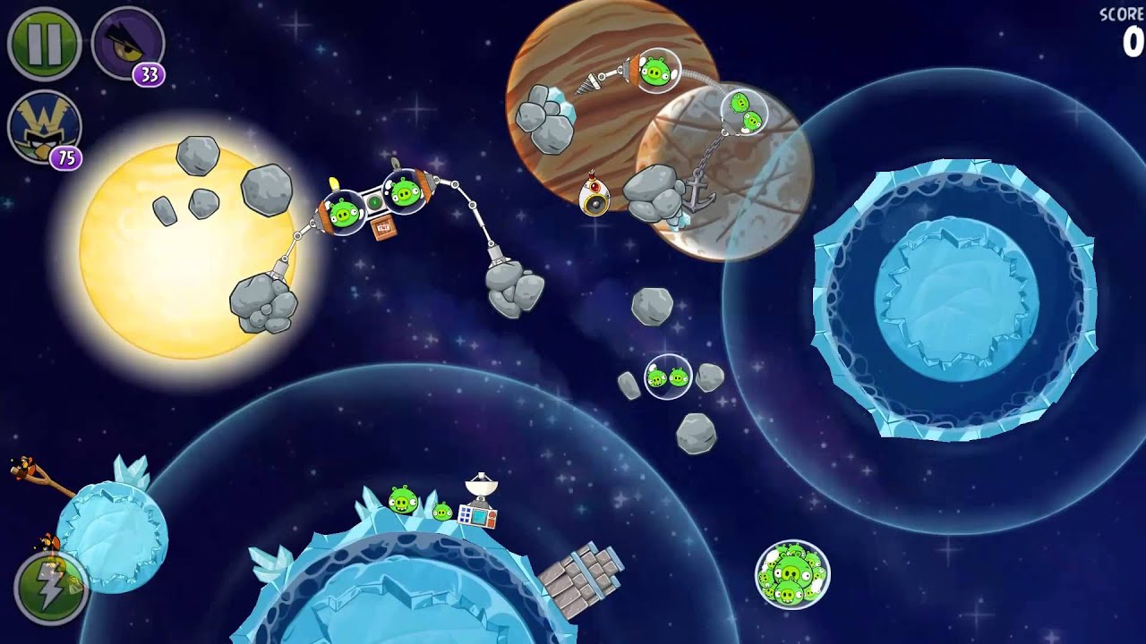 Angry Birds Space: Solar System 3-star walkthrough