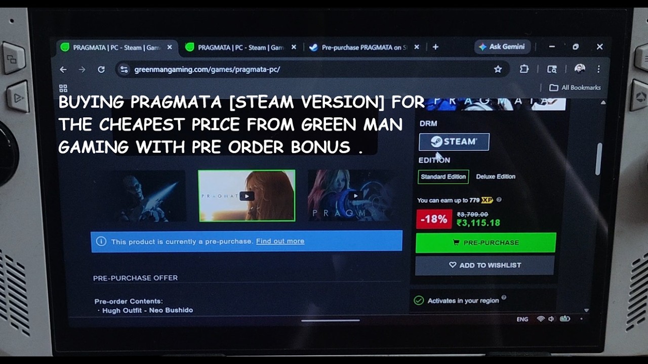 Приобретите Pragmata с бонусом за предзаказ в Steam-версии по самой низкой цене от Green Man Gaming.