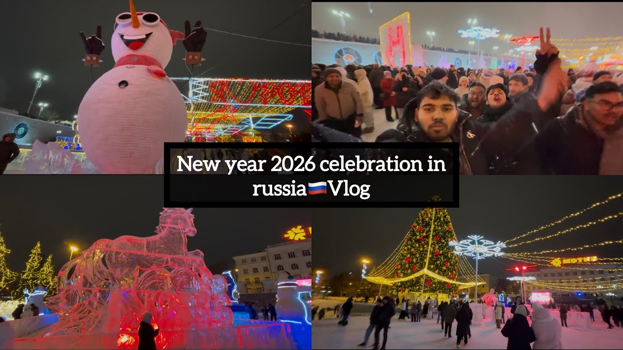 New year celebration in russia🇷🇺 | Mbbs abroad 2026 party | Ural state medical university