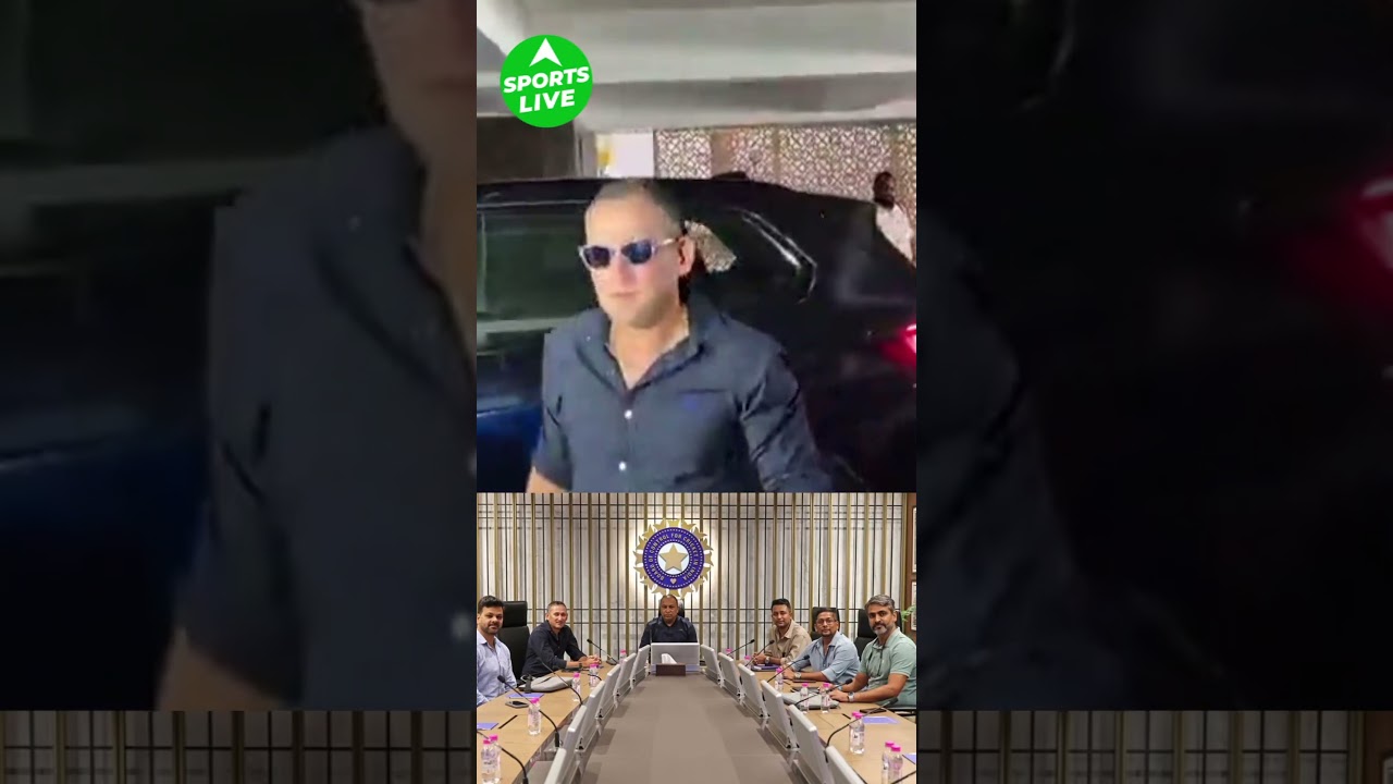 IRE और ENG T20 Series Squad Announcement के लिए BCCI HQ पहुंचे Chief Selector Ajit Agarkar! #viral