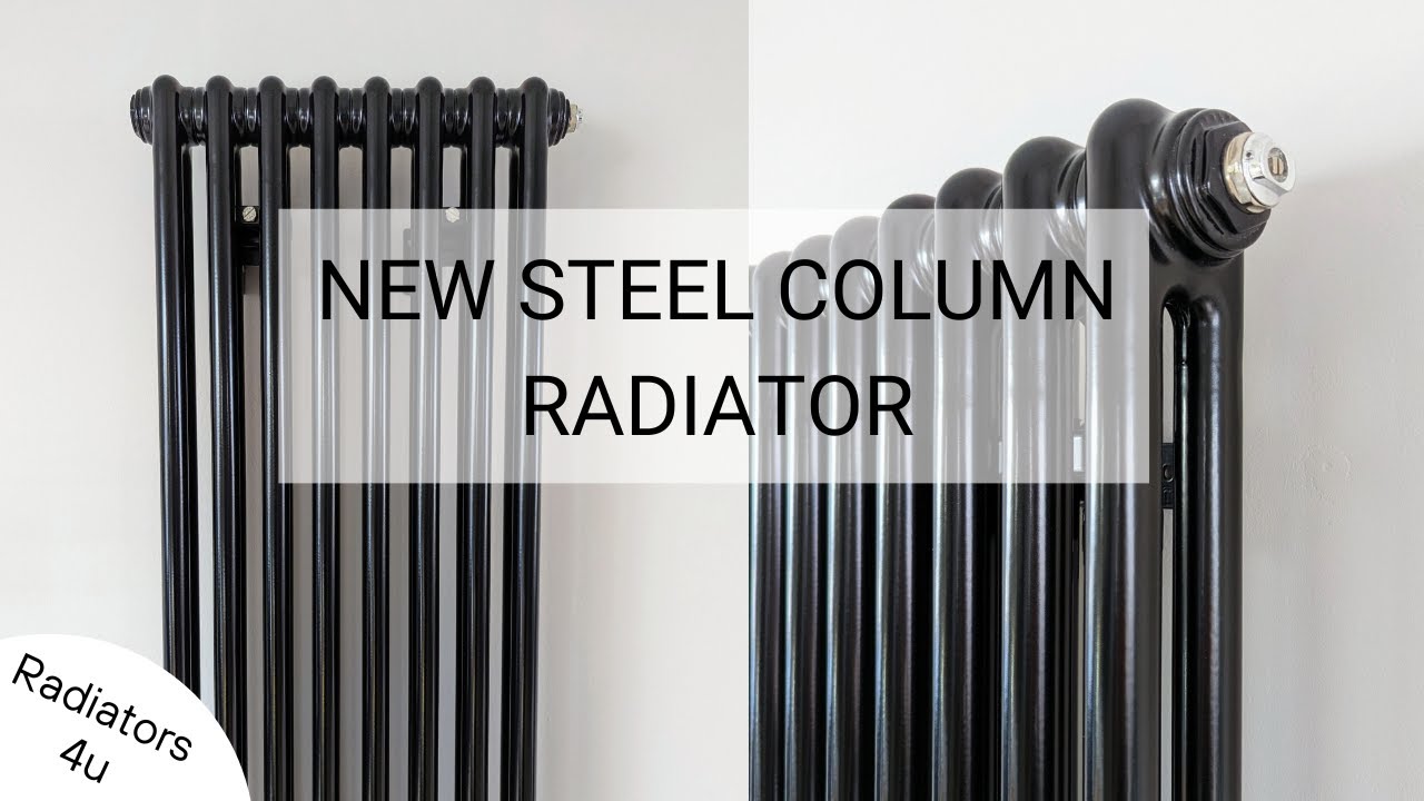 INSTALLING OUR NEW STEEL COLUMN RADIATOR  ||  Vertical Column Radiator from Radiators 4u