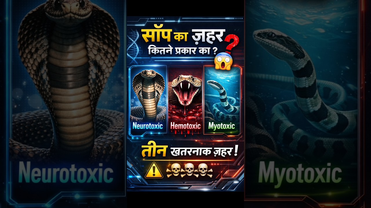 साँप का ज़हर कितने प्रकार का होता है? | Snake Venom Types | 