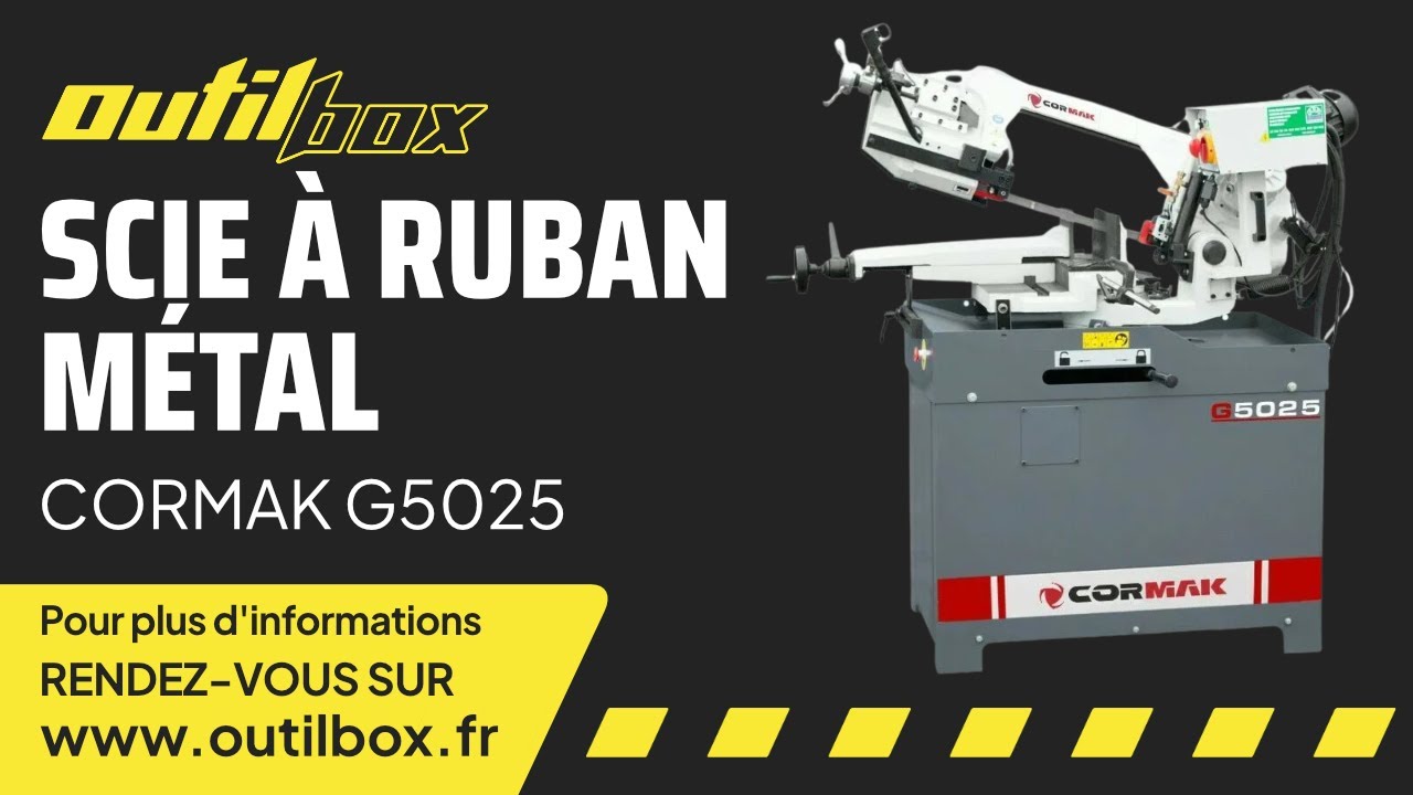Scie à ruban à métal CORMAK G5025