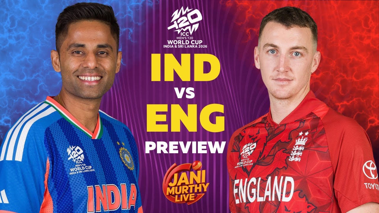 India vs England Match Preview | Semi Final 2 | ICC T20 World Cup 2026 | Live with Jani🔴
