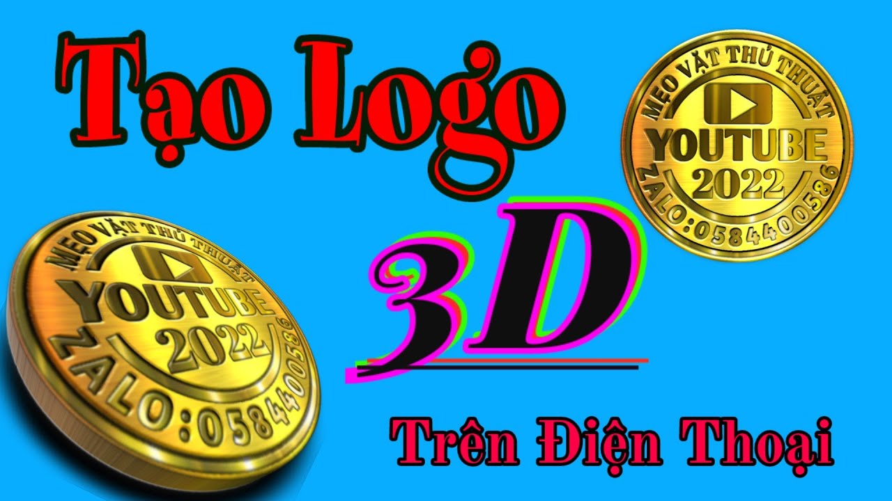 Tạo logo 3D tuyệt đẹp trên điện thoại