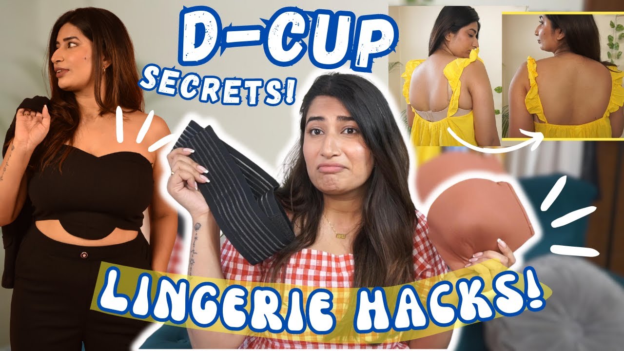 LIFE-CHANGING BIG BOOB HACKS (Part 2)! Strapless Bra for D-Cup, Breast Support Tape & more! ✨