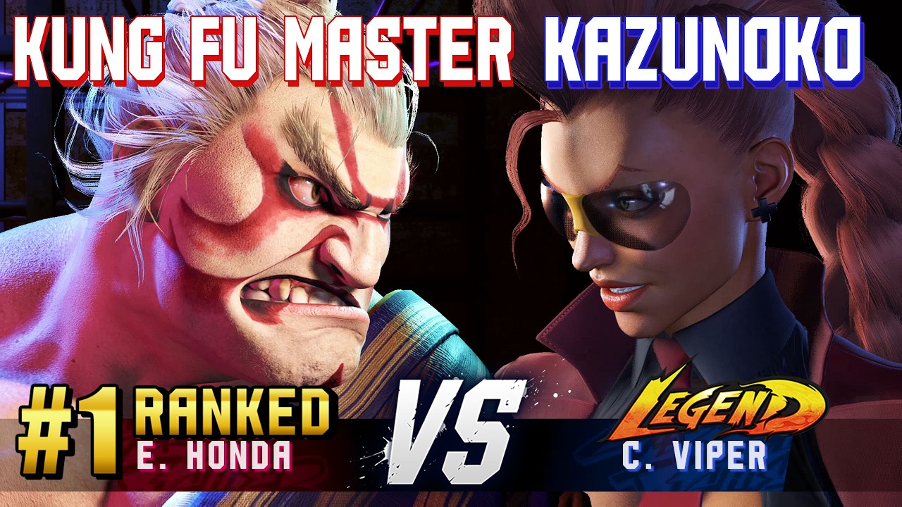 SF6 ▰ KUNG FU MASTER (#1 Ranked E.Honda) vs KAZUNOKO (C.Viper) ▰ High Level Gameplay