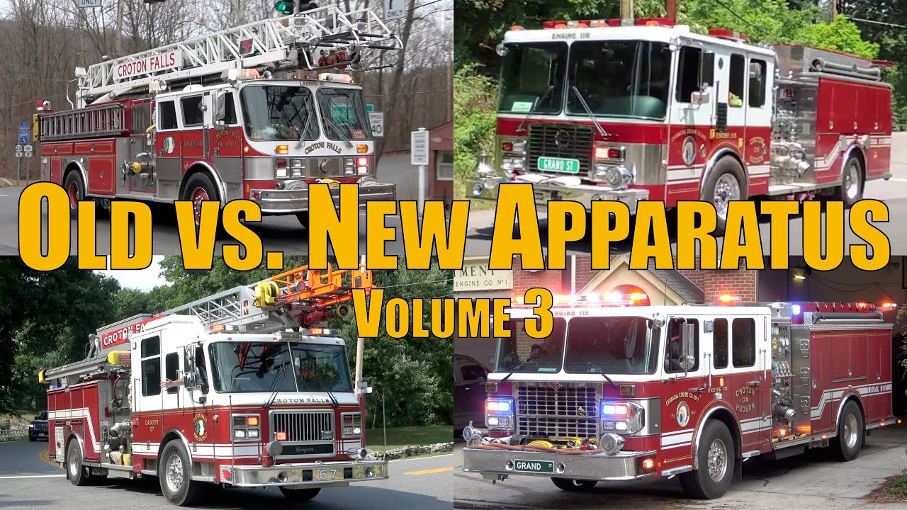 Fire Trucks Responding Compilation: Old vs. New Apparatus (Volume 3)