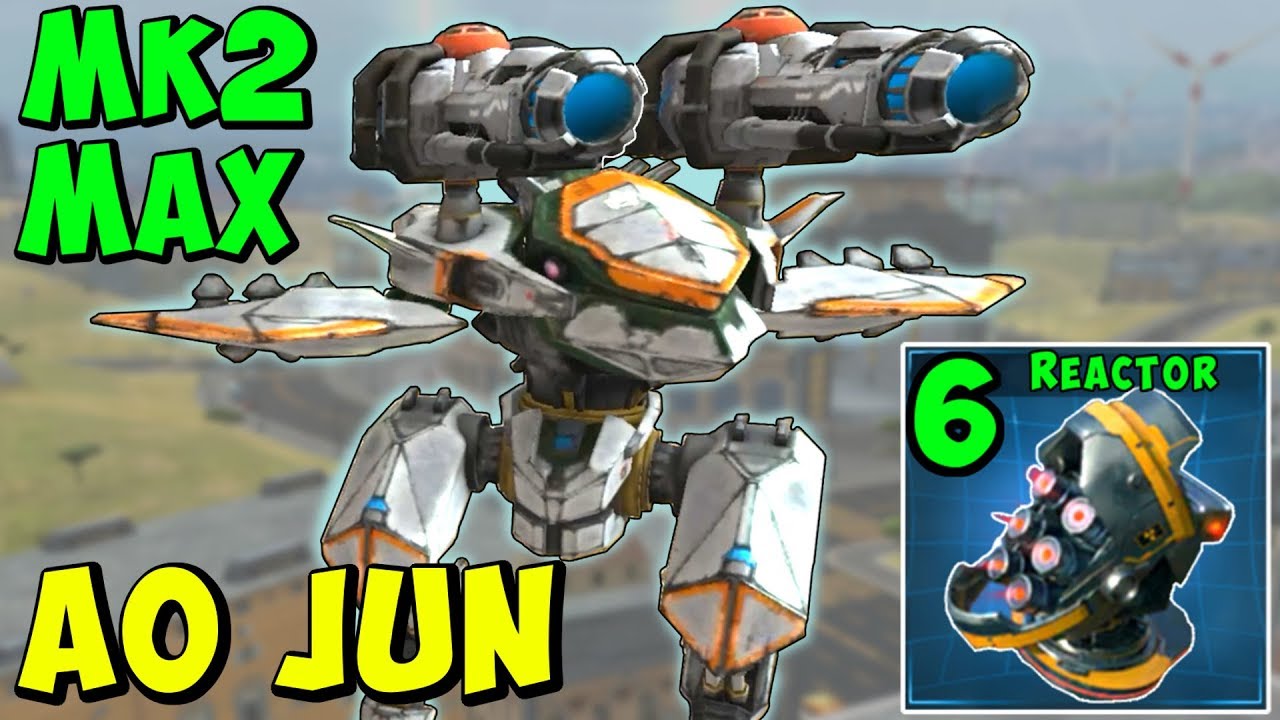 New AO JUN Flying Stealth Dragon Mk2 Maxed Gameplay War Robots WR