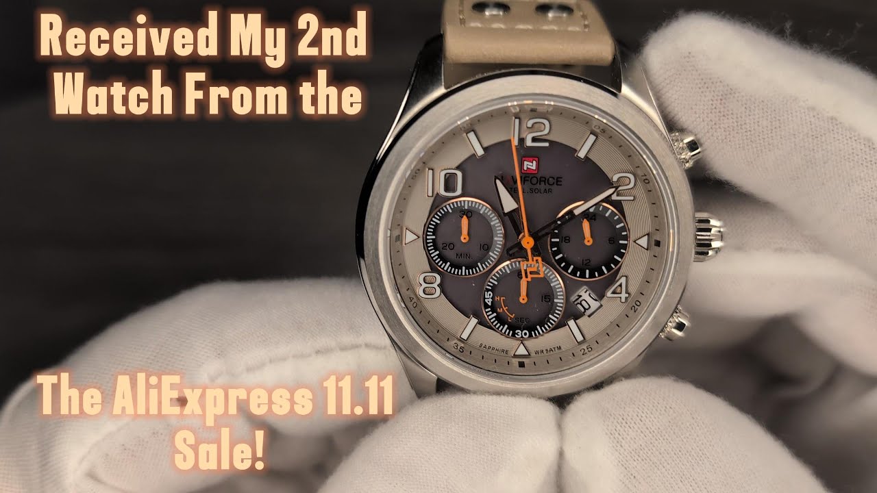 Мои вторые часы с распродажи AliExpress 11.11 уже здесь! Naviforce Solar. Слышали о таких?
