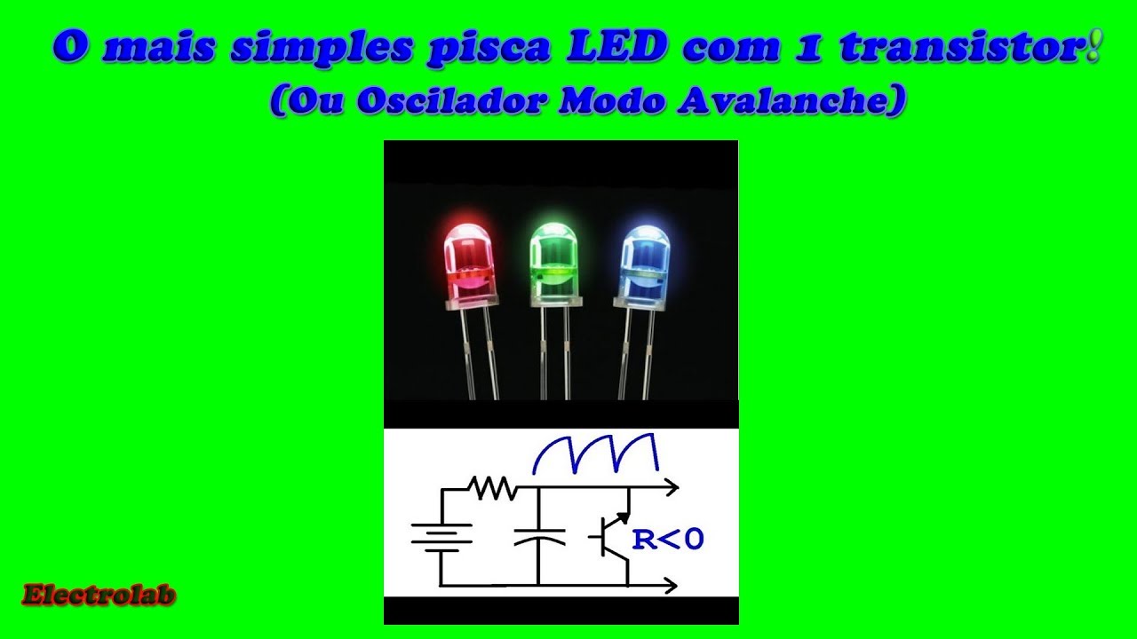 O mais simples Pisca-Pisca LED, com um transistor! Como fazer!