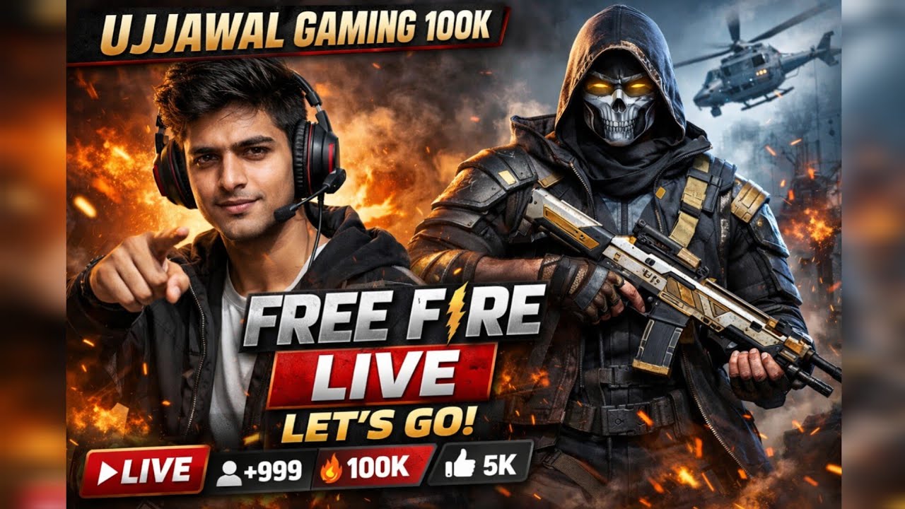 FREE FIRE PC PLAYING FINALLY DONT MISS 😱 @ujjawalgaming100k