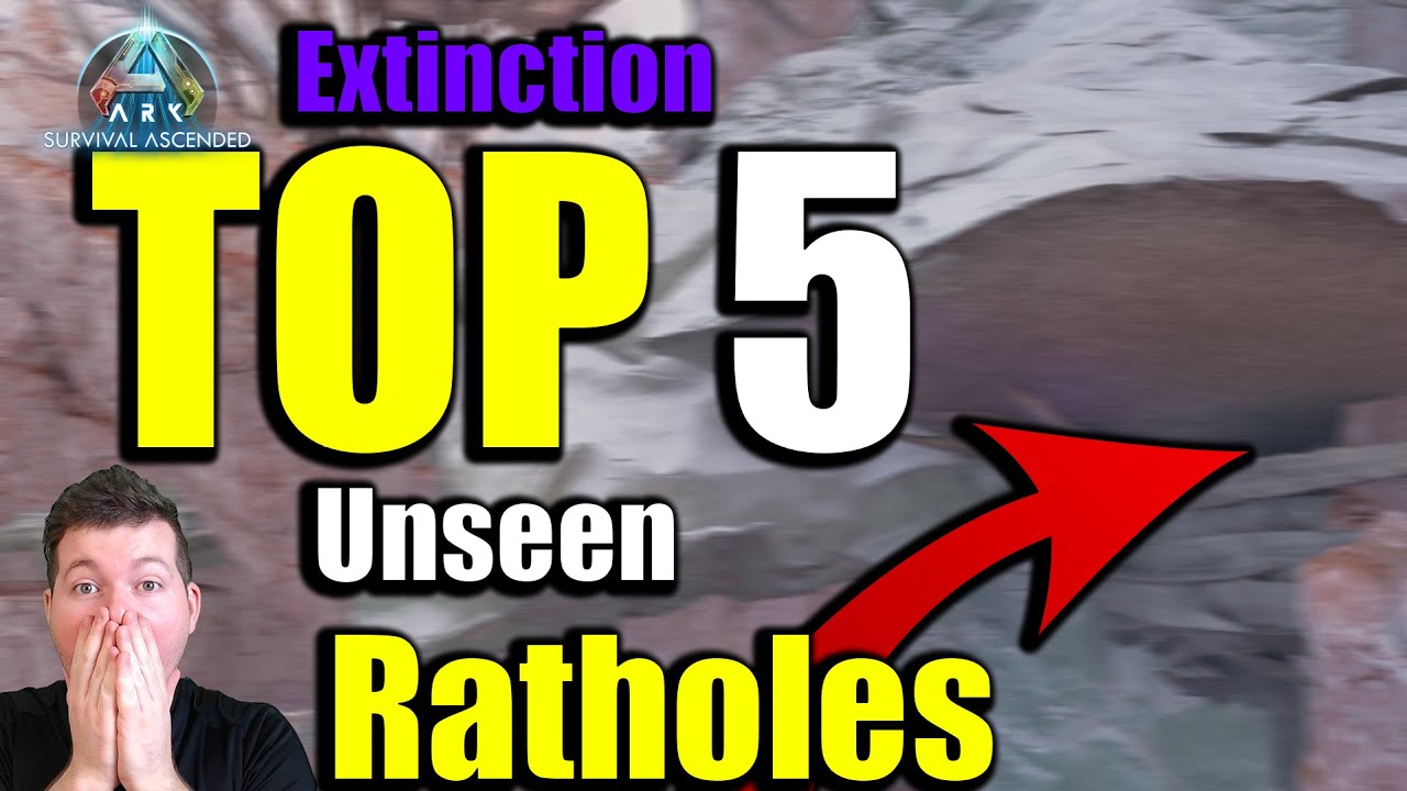 Insane Top 5 Unseen Ratholes Extinction | Ark Survival Ascended 2025 PVP