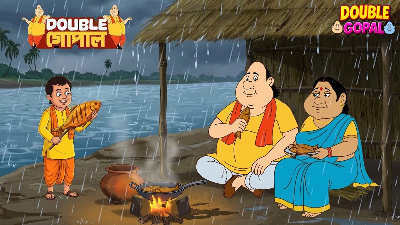 যখন একটি দরিদ্র ছেলে তাকে একটি বড় মাছ দেয়, তখন গোপালের ভাগ্য উজ্জ্বল হয়।| গোপালভাঁড় | Gopal Bhar