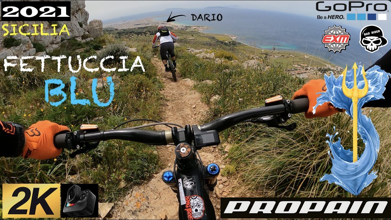 SICILY MTB ENDURO ERICE (TP) - FETTUCCIA BLU following DARIO - GOPRO HERO 9 BLACK - MAX LENS MOD