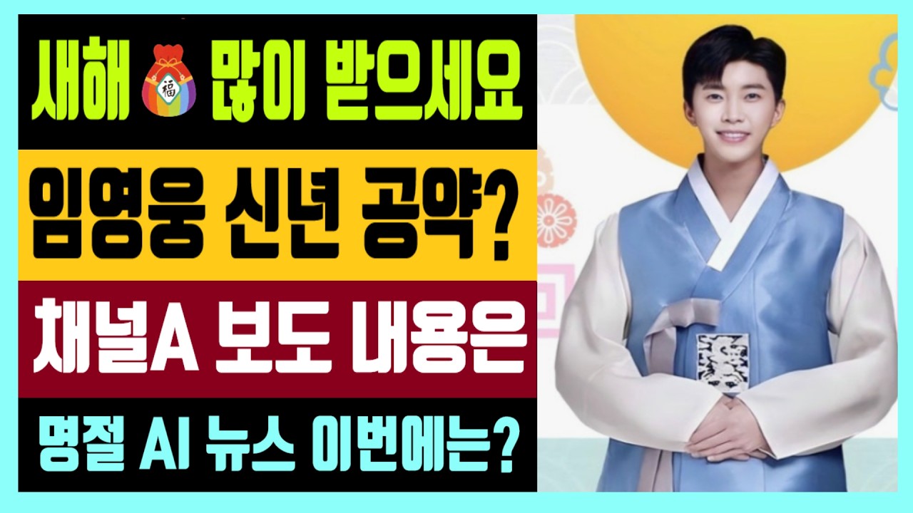 새해 福 많이 받으세요 임영웅 2026 신년 공약? 채널A 보도 내용은?  명절 AI가 뉴스 이번에는?
