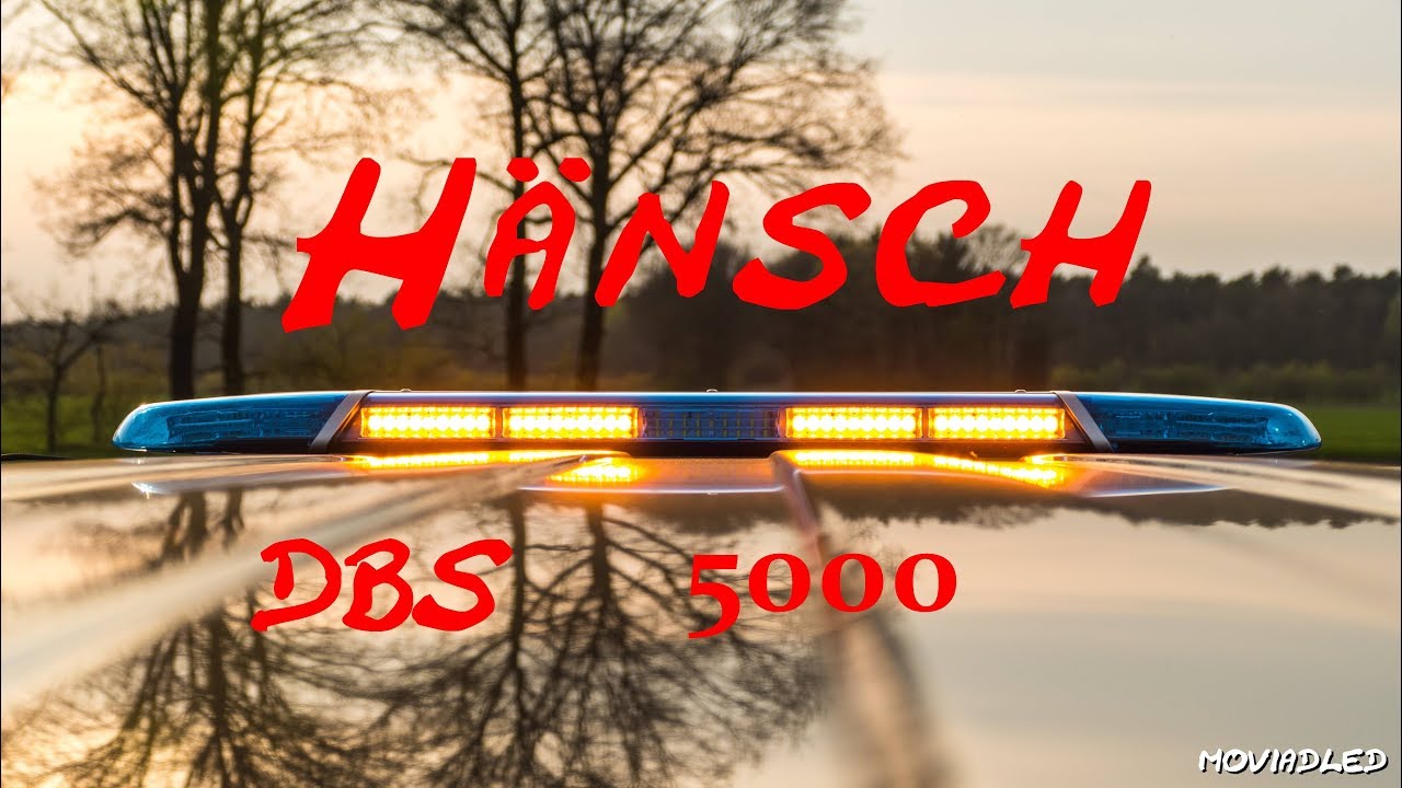 H&auml;nsch DBS 5000 LED Blaulichtbalken Zusatzblitzer Powerblitz ASW Blinker Einsatzleitung