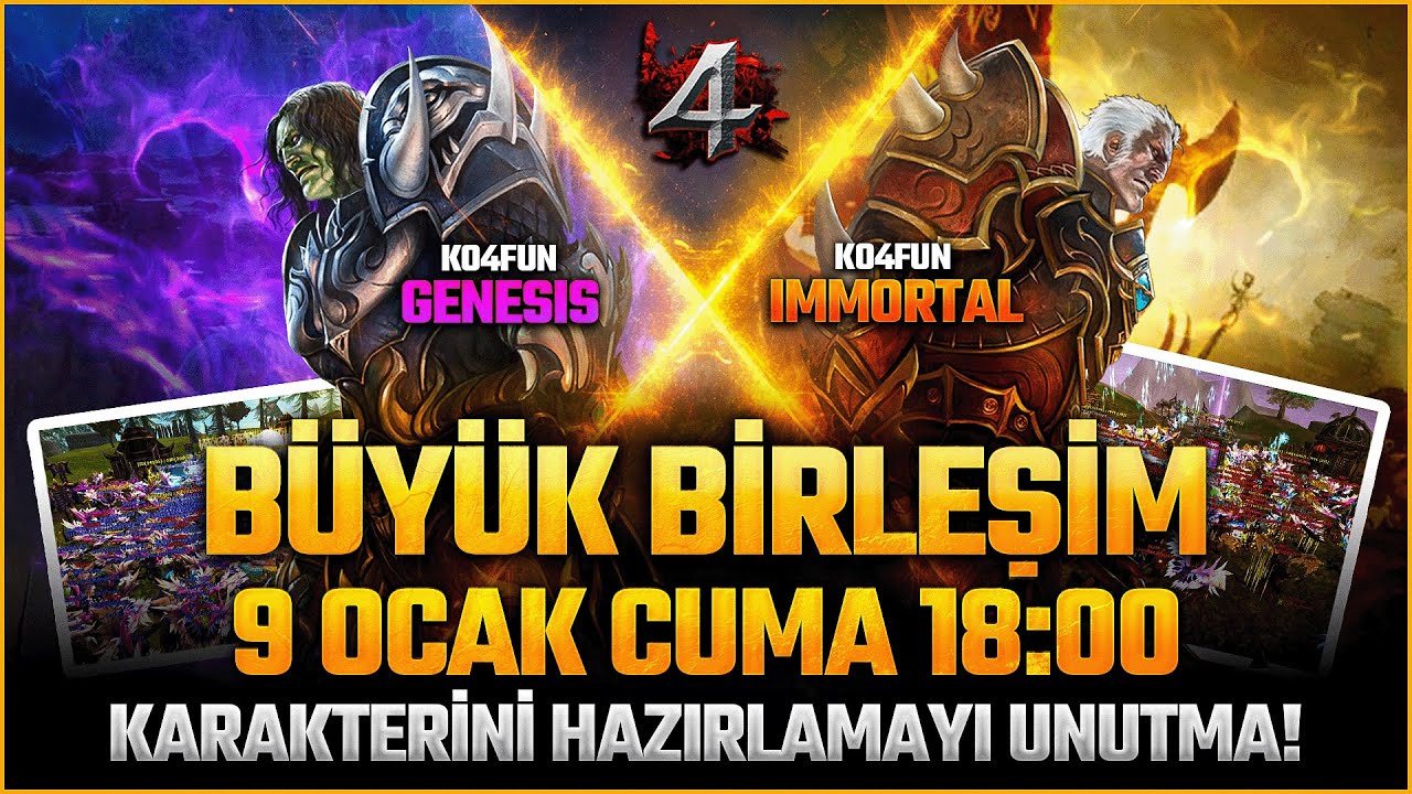 🔥 KO4FUN !!! 🔥 🔥[ BEST SERVER ] 🔥 İMMORTAL 🔥#KO4FUN #knightonline 🔥