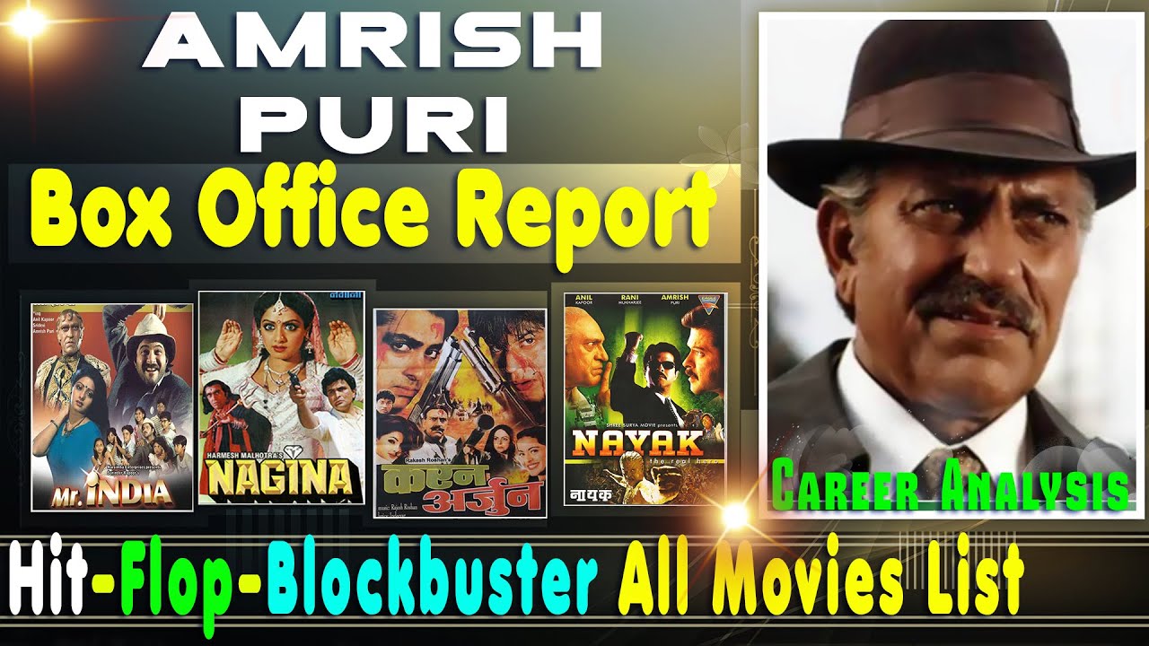 Amrish Puri Hit and Flop Blockbuster All Movies List with Box Office Collection Analysis | मोगैंबो