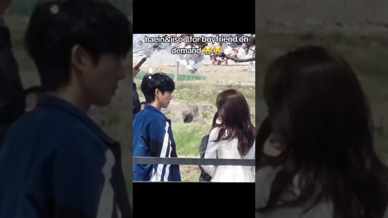 OMG 😭 jisoo and haein shooting boyfriend on demand #kpop #jisoo #haein #snowdrop #kidrama #blackpink