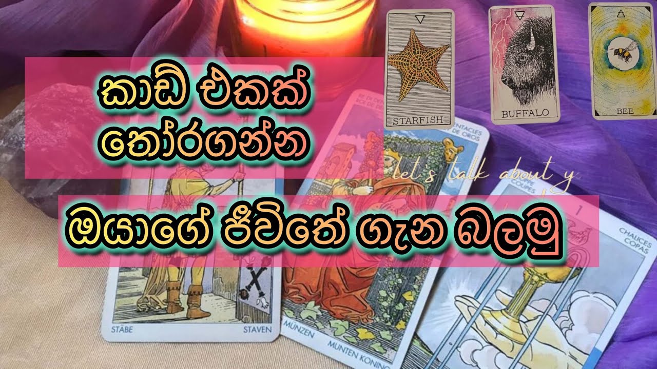 ඔයාගේ ජීවිතේ ගැන කාඩ් එකකින් බලමු|pick a card tarrot 